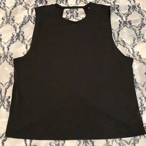 COPY - Fabletics workout tank top, black, XL